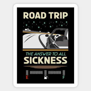 Retro Road trip the answer to all sickness 05 Magnet